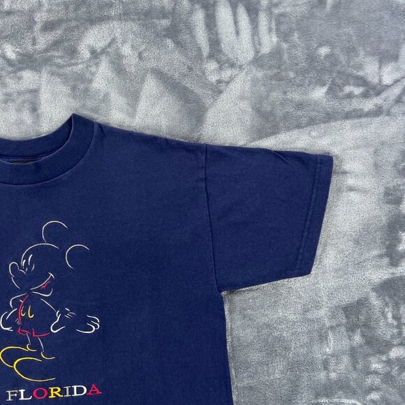 Mickey Unlimited T Shirt Men M Vintage 90's Florida Mickey Mouse Embroidered USA - Picture 6 of 11